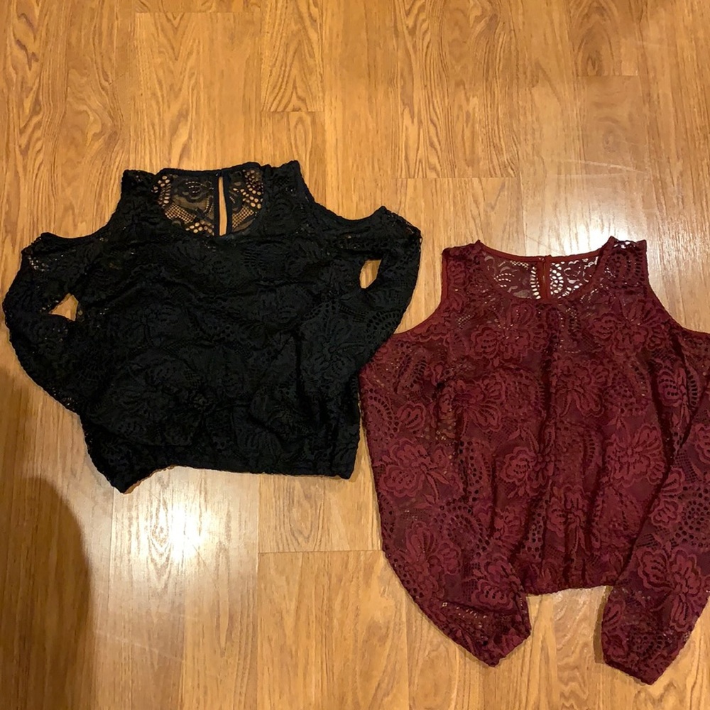 Set of 2 Hollister Cold Shoulder Tops